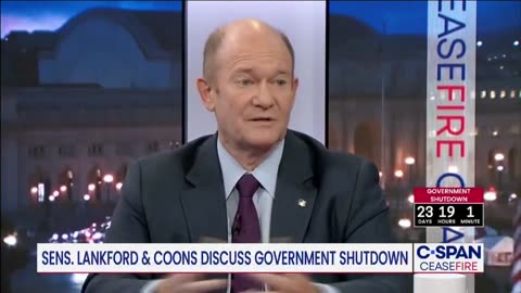 Chris Coons on the shutdown: “Frankly, this is our only bit of leverage.”