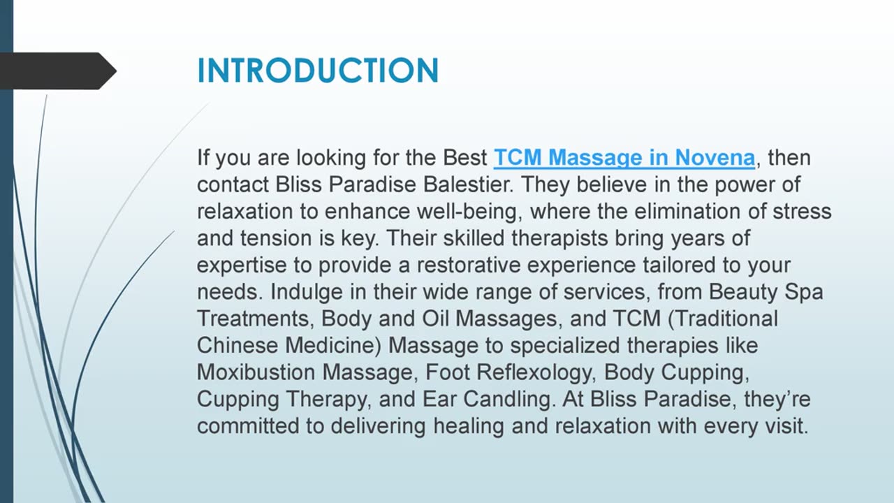 Best TCM Massage in Novena