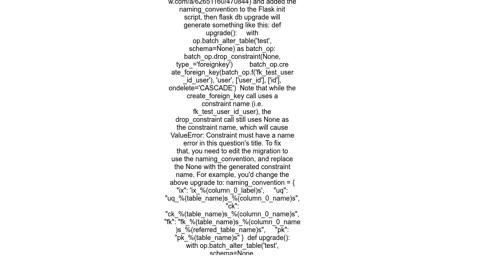 Flask Migrate &quot;ValueError Constraint must have a name&quot;