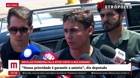 NIKOLAS VISITA BOLSONARO E SOLTA O VERBO