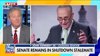 John Kennedy says Chuck Schumer "NERVOUS AS A PREGNANT NUN" amid gov't shutdown🤣