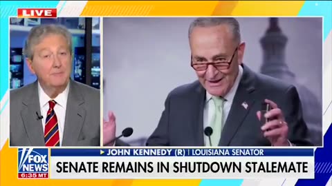 John Kennedy says Chuck Schumer "NERVOUS AS A PREGNANT NUN" amid gov't shutdown🤣