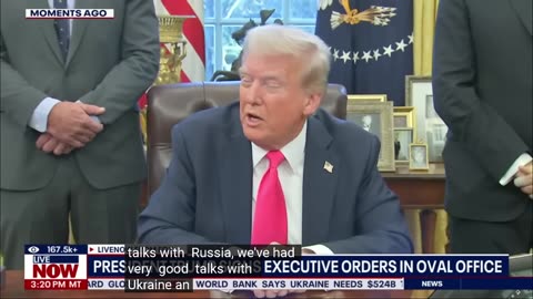 BREAKING NEWS: Trump Answers Multiple Reporters' Questions While Signing New Executive Orders