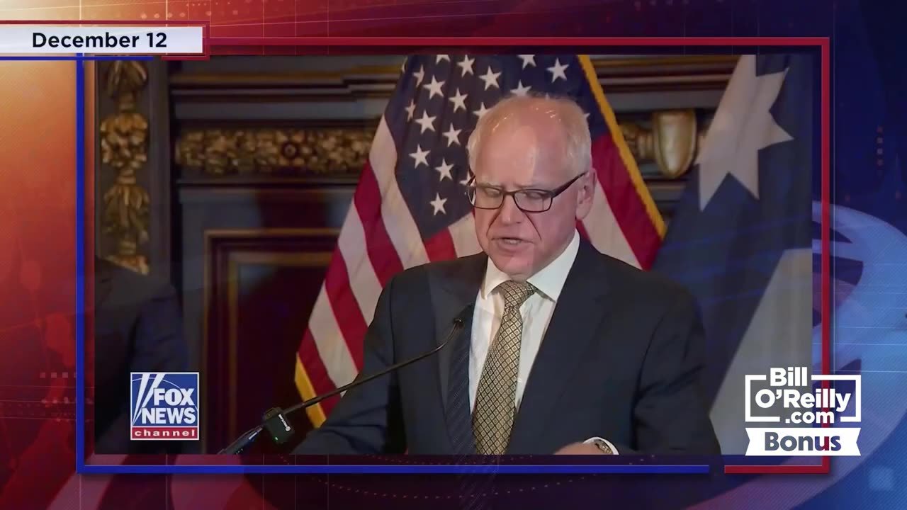 "This Guy is an IDIOT!" — Bill O'Reilly in Disbelief Over Tim Walz's Somali Scandal Comments