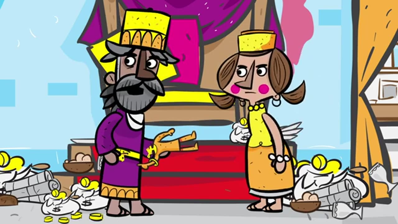 The Story Of Eliah Bible Cartoon