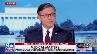 Mike Johnson, Fox News Host Jostle Over Whether Democrats Would Fund Healthcare For Illegals