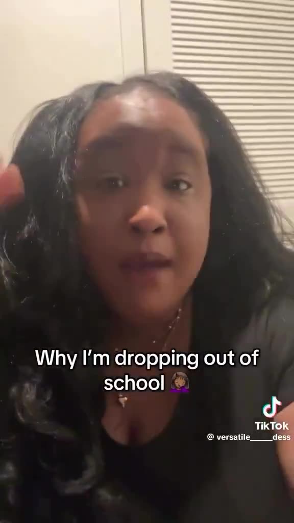 Liberal woman says she’s DROPPING OUT of school, because her degrees has been