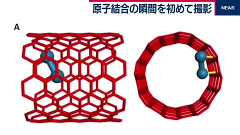 First real footage of atoms bonding together...