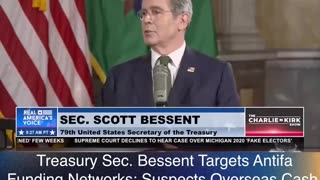 Scott Bessent goes nuclear on Antifa funding—suspects OVERSEAS cash pipelines.