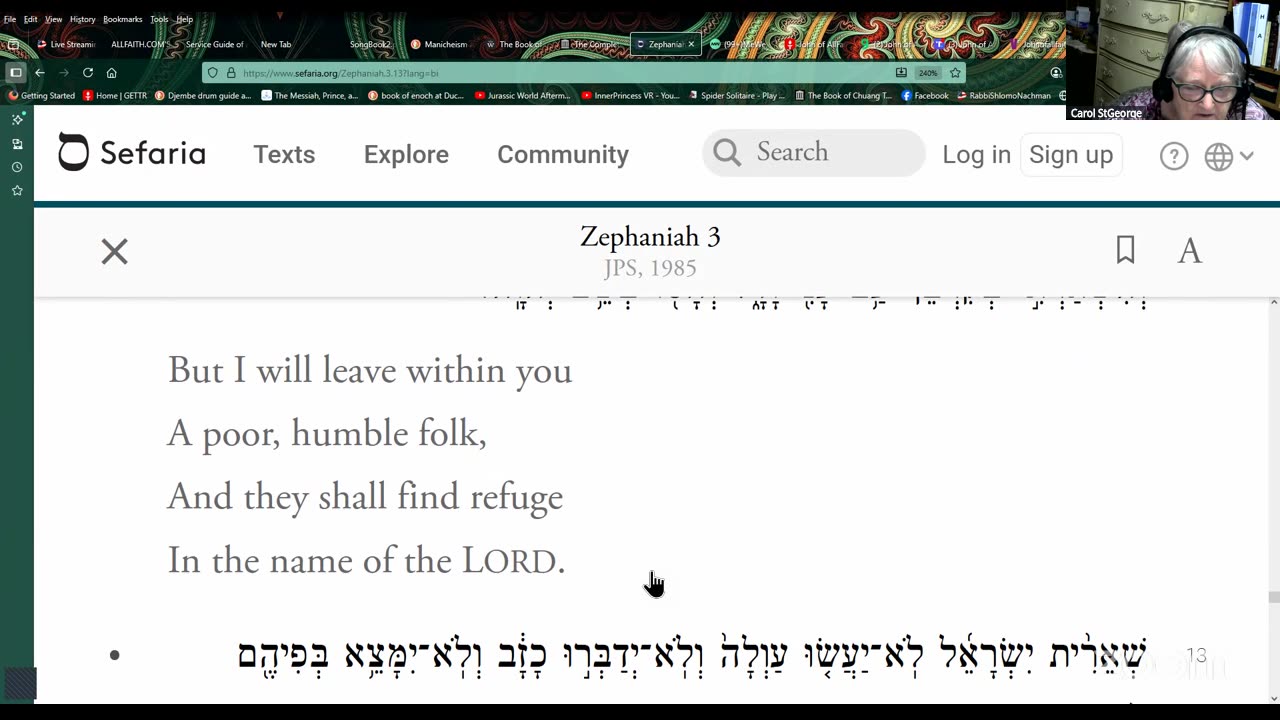 Reading Through the Bible Together, Mondays 8 PM: Zephaniah