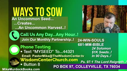 Wed Oct. 29 - Worship World With Mike Murdock..!!