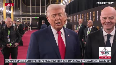 President Trump on the FIFA World Cup Red Carpet - 12/5/25