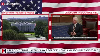 🇺🇸 President Trump Unveils 'Law & Border' Homeland Security Task Force at The White House [LIVE]