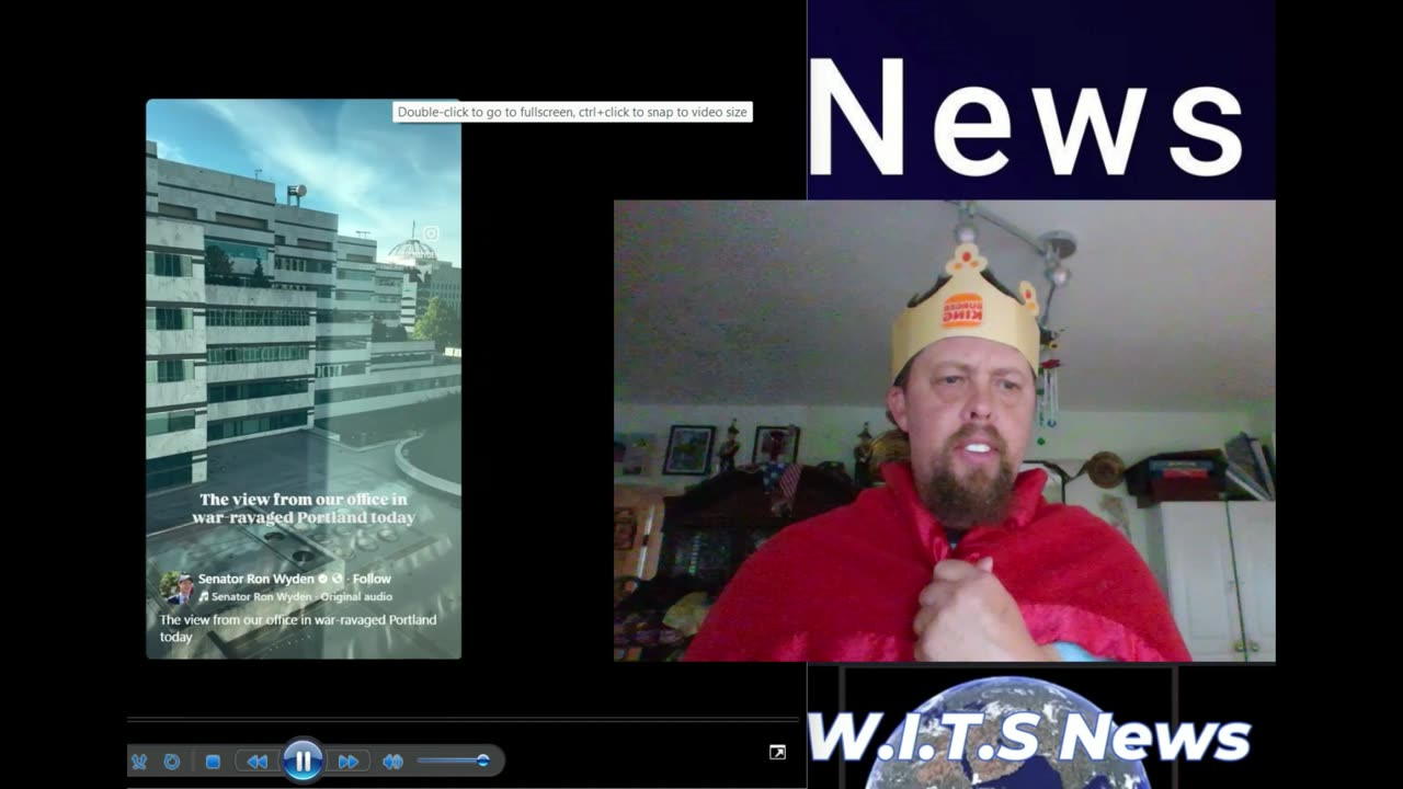 The King Speaks, Ron Wyden's office view on Portland Oregon