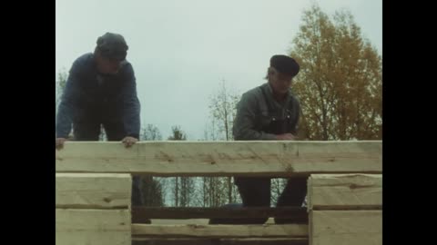 How Traditional Finnish Log Houses Were Built (Rare 16mm Film)