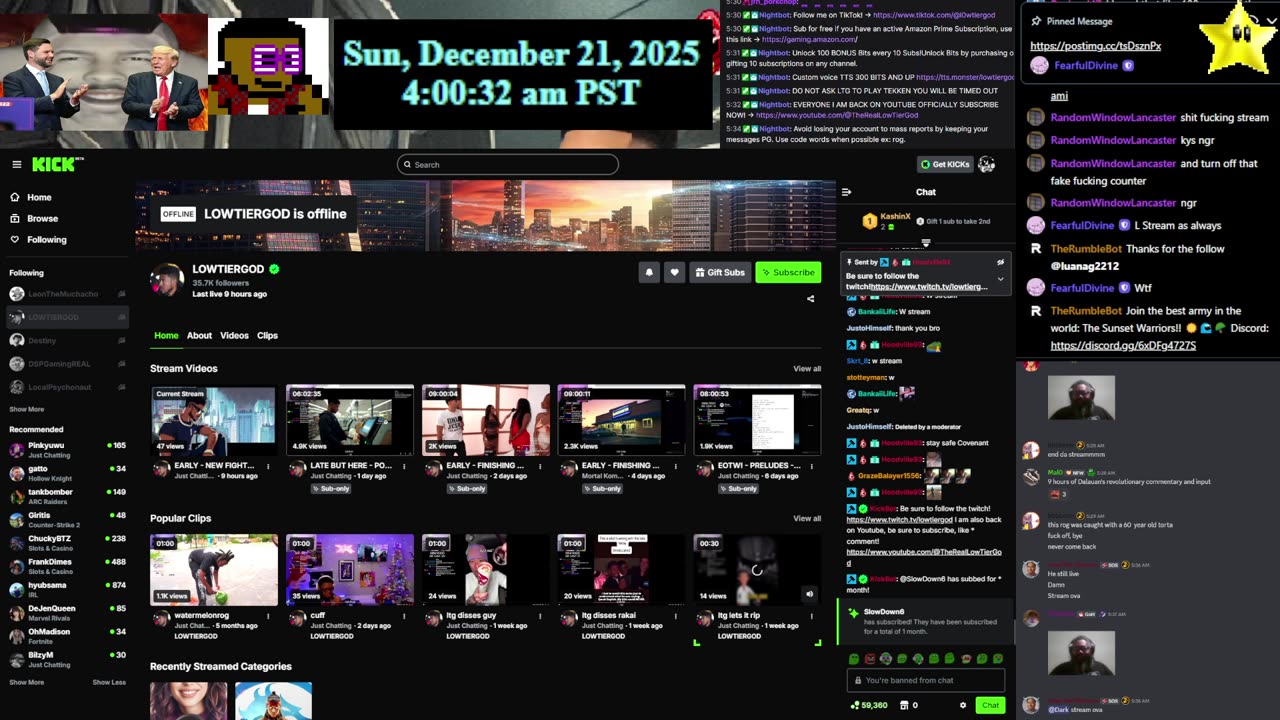 | LowTierGod Restream Live 🔴