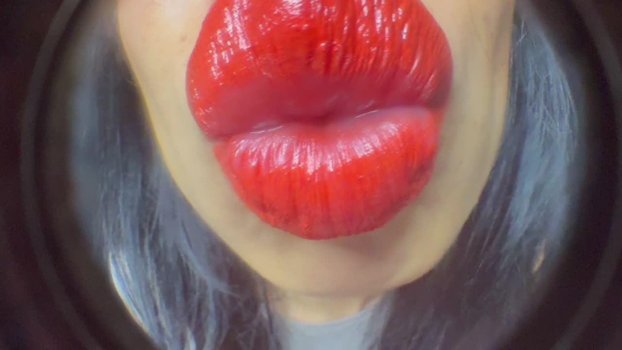 ASMR FOGGING and cleaning A FISHEYE LENS