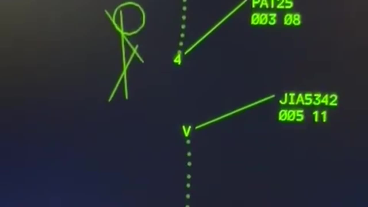 FRONTAL CRASH AT RONALD REAGAN AIRPORT DC -PLAYBACK FROM OFFICIAL AIR TRAFFIC CONTROL RADAR SOURCES