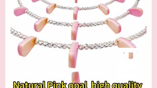 GN-20250218-05 Natural Pink opal high qualityNew Chinese style collar