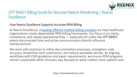 CPT 99457 Billing Guide for Remote Patient Monitoring | Reenix Excellence
