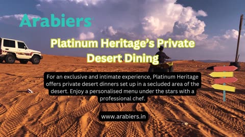 Top 5 Desert Dining Experiences in Dubai