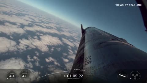 SpaceX megarocket Starship has made a fiery splashdown in the Indian Ocean