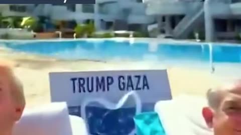 TRUMP POSTS AI VIDEO OF GAZA 'VISION' FEATURING NETANYAHU SUNBATHING
