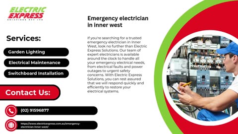 Reliable Emergency Electrician in Inner West – 24/7 Fast & Professional Service