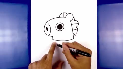 How to Draw BT21 Mang Step-by-Step Tutorial for Beginners