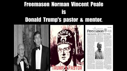 TRUMP IS A 33RD DEGREE SCOTTISH RITE FREEMASON JUST LIKE THE PASTOR WHO MENTORED HIM WAS - The MinuteMen Report