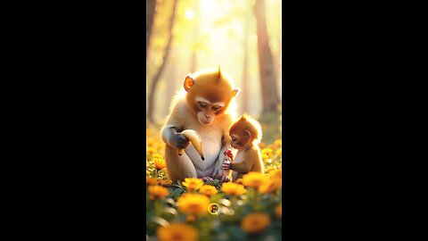 Little Baby Save Monkey 🐒 And Help Him 😍 Cute Baby and Monkey Story ❤️ Freaky Quest