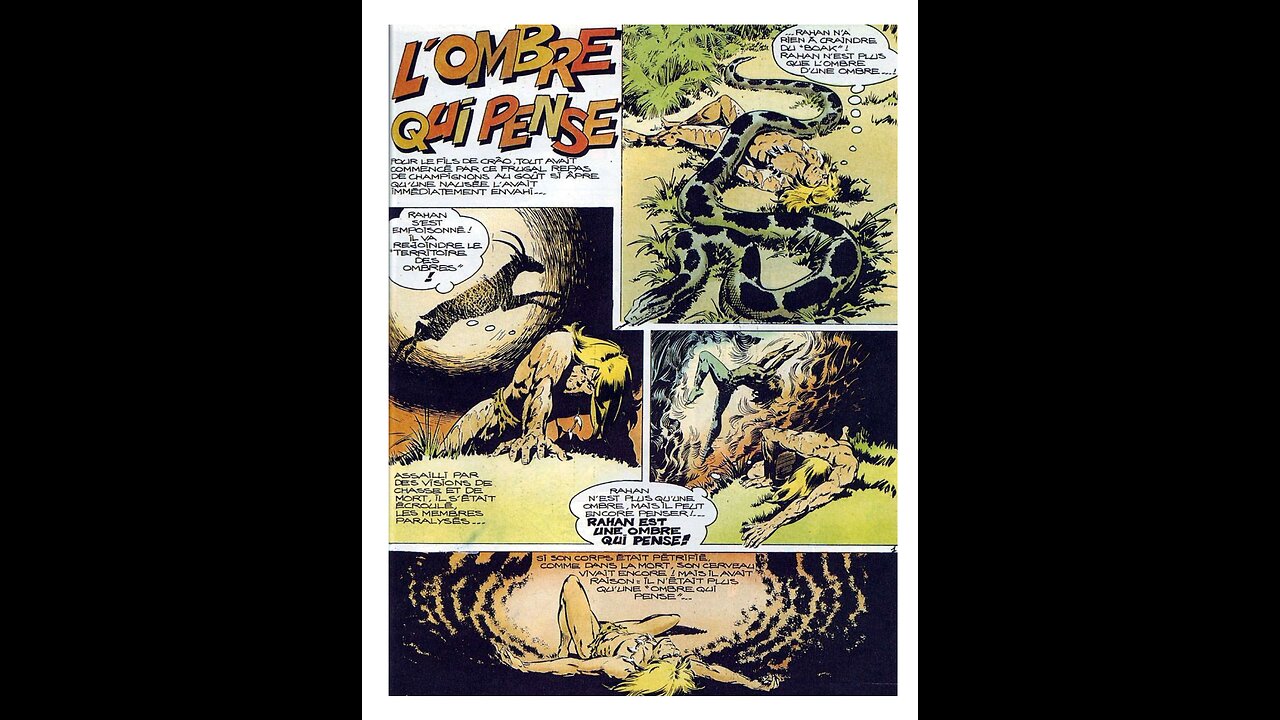 Rahan. Episode 155. By Roger Lecureux. The Shadow that Thinks. A Puke(TM) Comic.