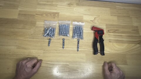 DIY Drywall Gun Kit With Various Sized Moly Metal Drywall Fasteners