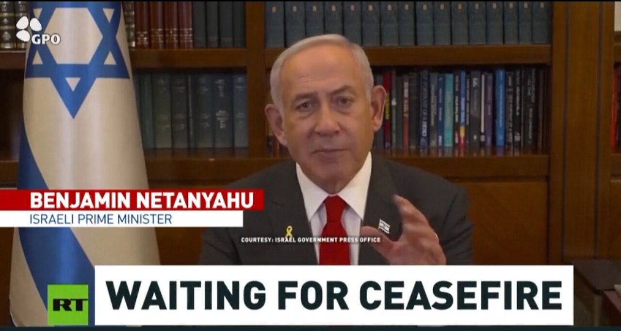 Netanyahu is keeping his options open to bomb Gaza once again as he announces the ceasefire deal