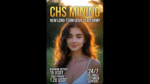 CHS MINING NEW LONG-TERM LEGIT PLATFORM daily profit 1.20 usdt