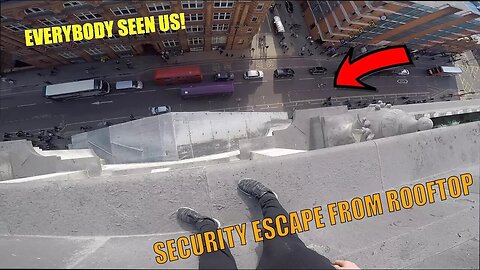 SECURITY ESCAPE FROM ROOFTOP SECURITY!