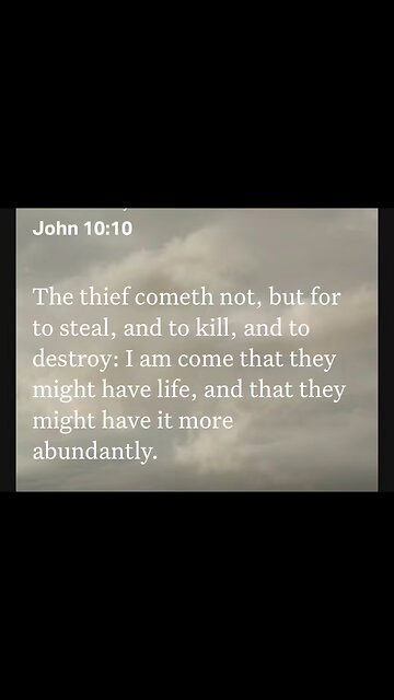 “I have come that they may have life” - Jesus