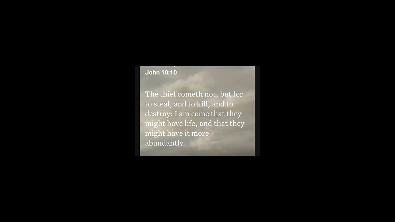 “I have come that they may have life” - Jesus