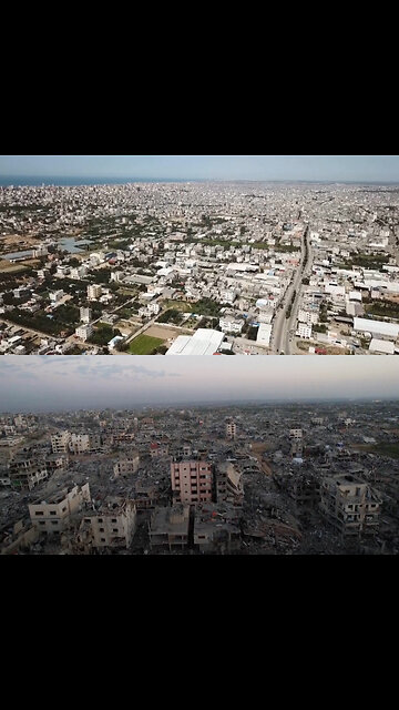 El antes y después de Gaza tras dos años de ofensiva israelí
