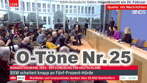 „Ein interimistischer Kanzler Merz“ – O-Töne zur Bundestagswahl | NDS