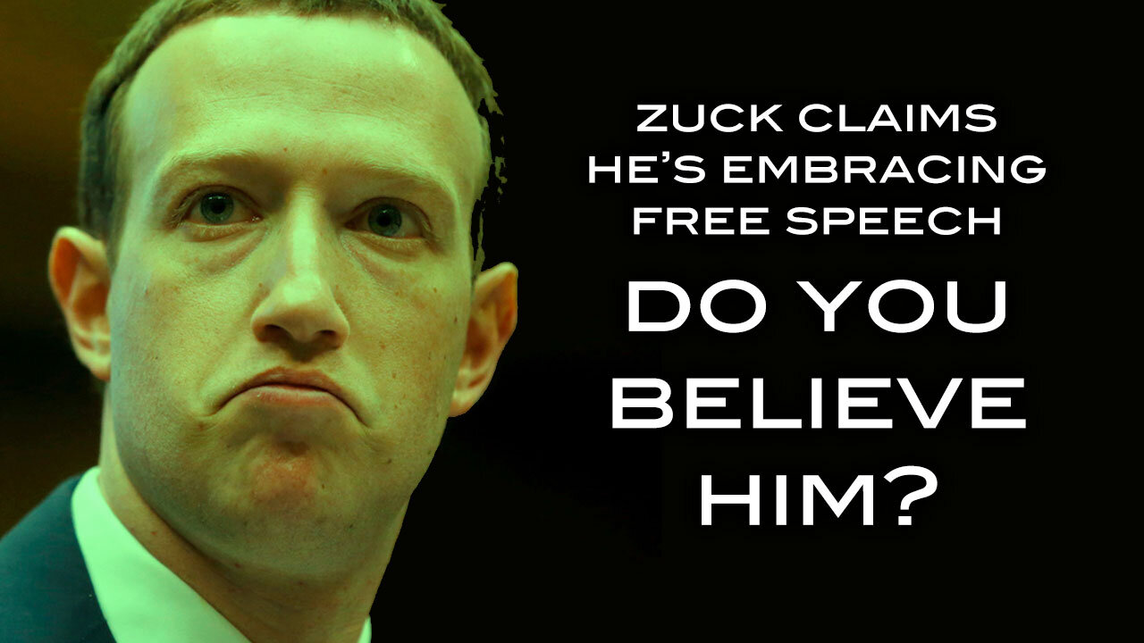 Zuck Claims He's Embracing Free Speech