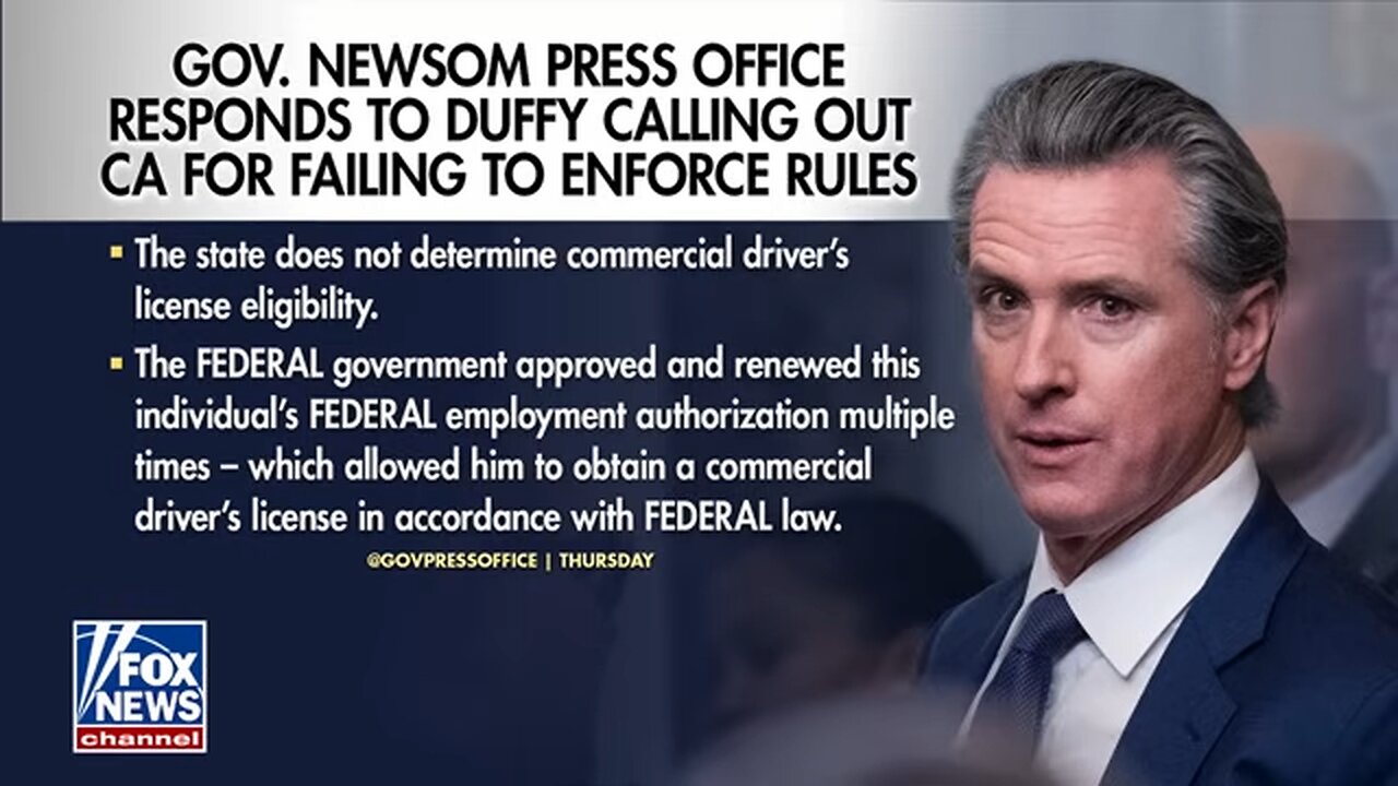 Transportation secretary delivers DISTURBING message to Newsom after deadly crash
