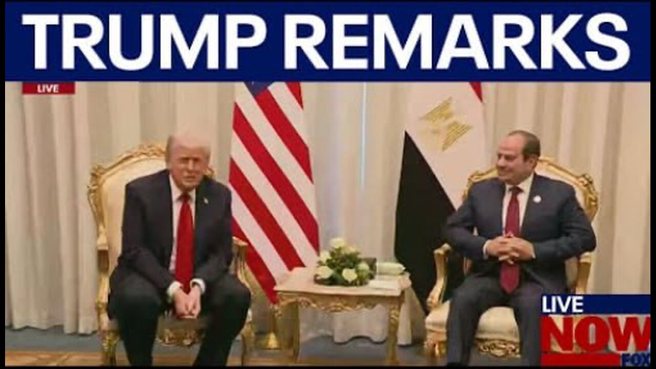 President Trump meets with Egypts leader