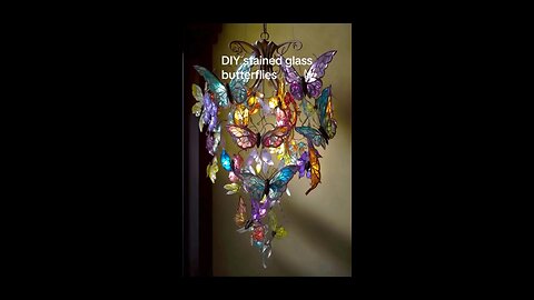 DIY Stained Glass Butterflies