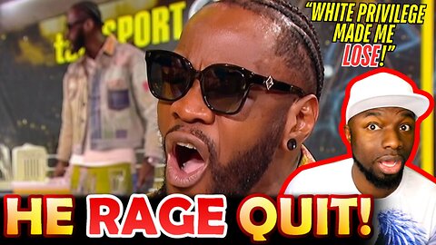 🚨"YOU GOT WHITE PRIVILEGE!" Woke Boxer RAGE QUITS Interview While Choking Back Tears!