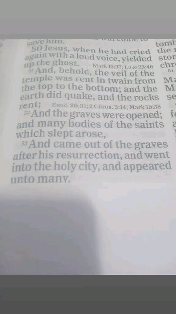Matthew 27:50-53 , First resurrection