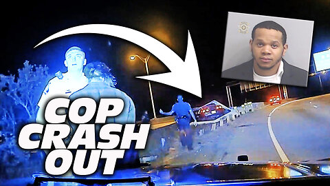 Cop crashes out after running from the Georgia State Patrol