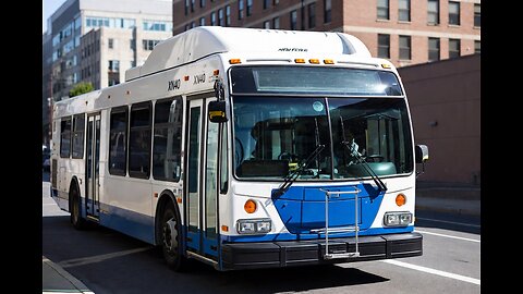 XV40 NewFlyer LFS is driving on the Road