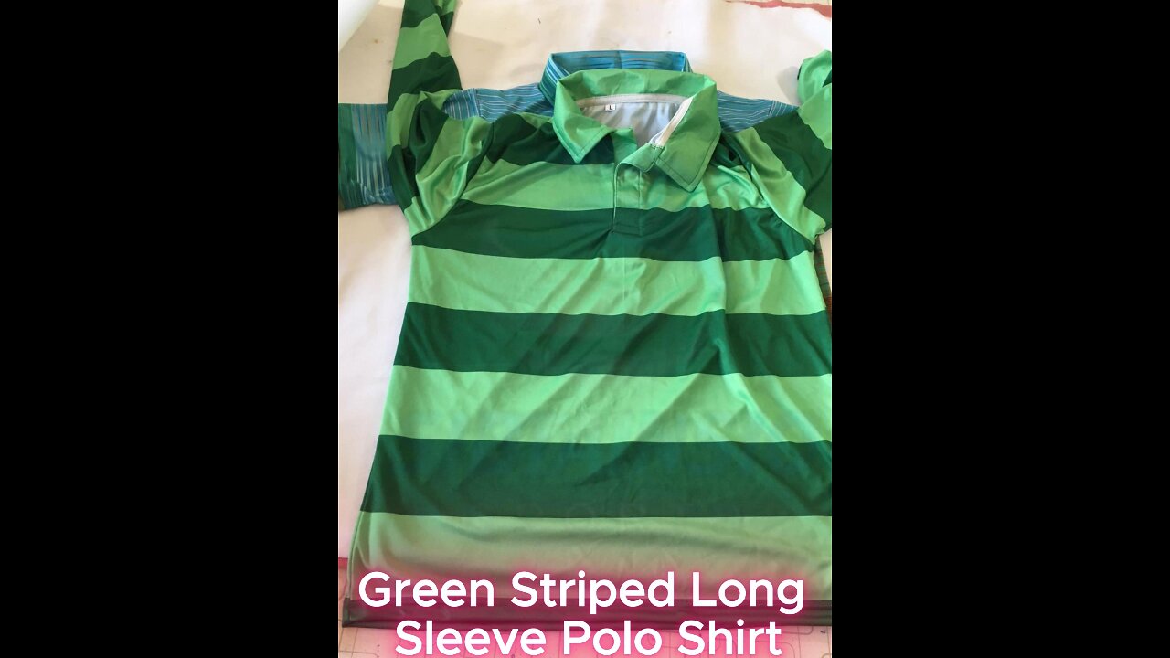 Custom Green Striped Polo – Perfect for Casual or Event Wear