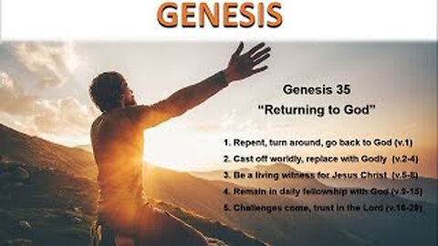Genesis 35 “Returning to God” - Calvary Chapel Fergus Falls
